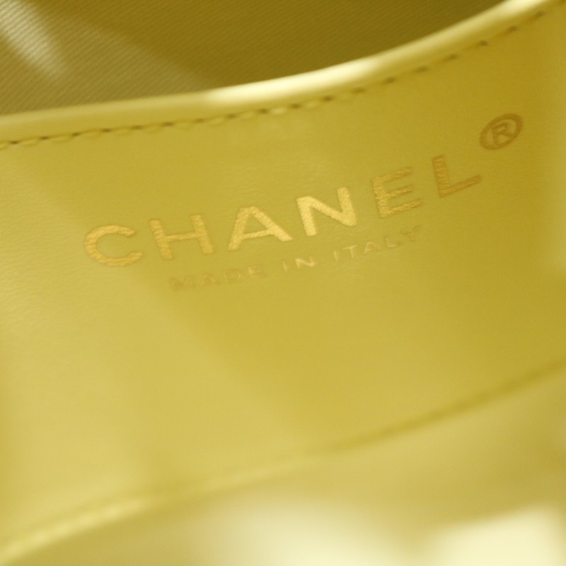 Chanel 25 Small Handbag Grained Calfskin & Gold Light Yellow