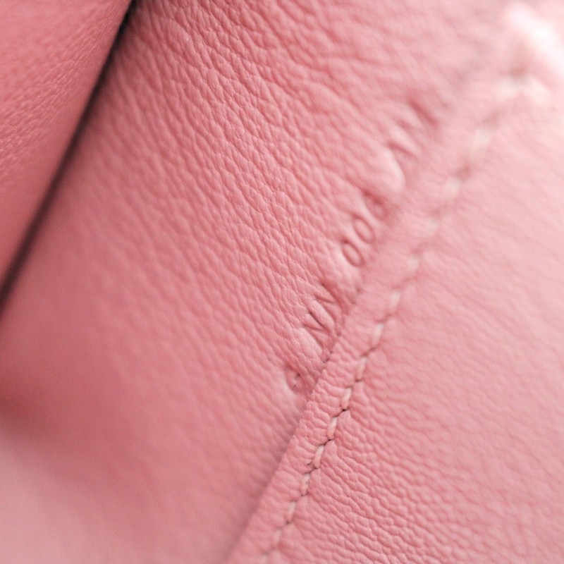 3Q Rose Sakura cherve kelly pochette with phw