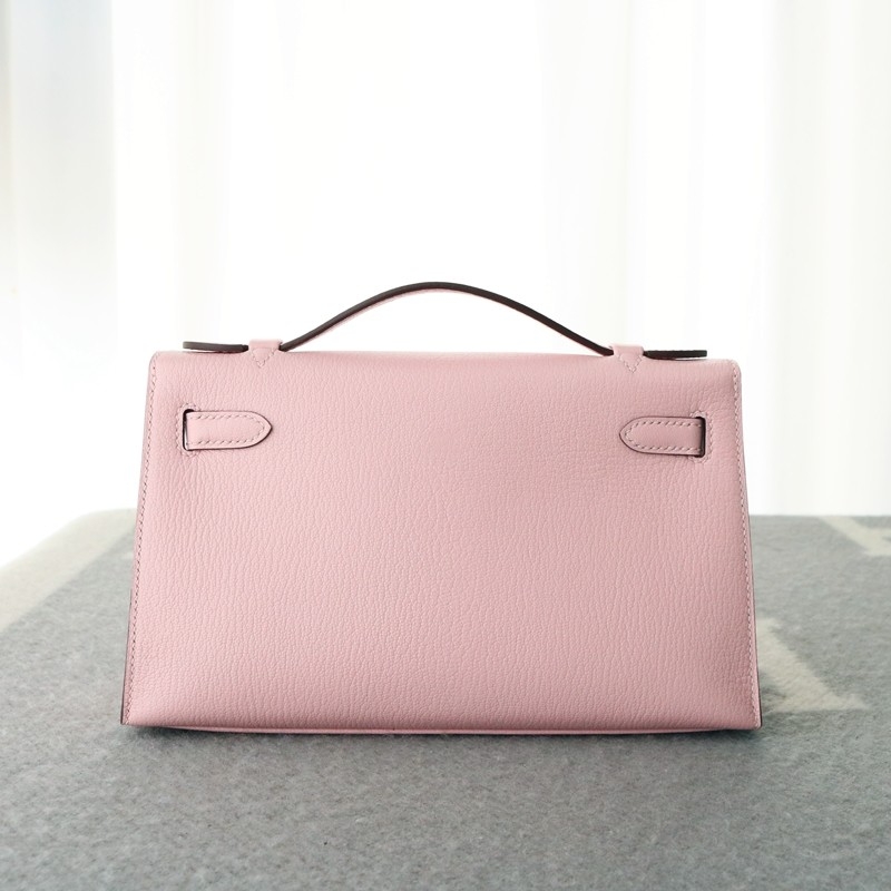 3Q Rose Sakura cherve kelly pochette with phw