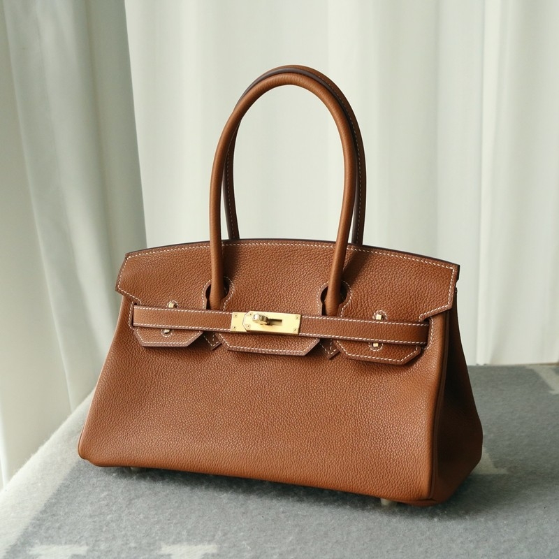 Hermes Shoulder Birkin Light 29 in gold faubourg barenia with gold hardware
