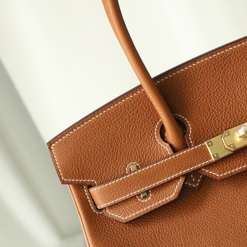 Hermes Shoulder Birkin Light 29 in gold faubourg barenia with gold hardware