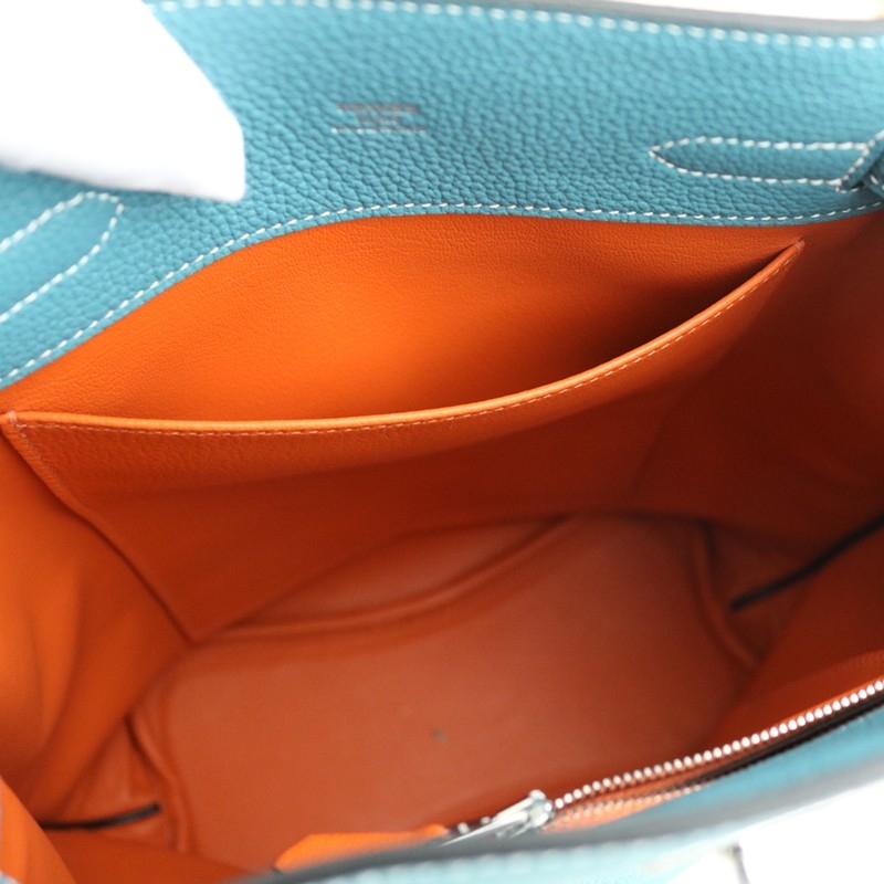 75 BIeu Jean togo / Orange interior so kelly 22 with GHW