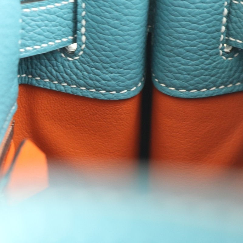 75 BIeu Jean togo / Orange interior so kelly 22 with GHW