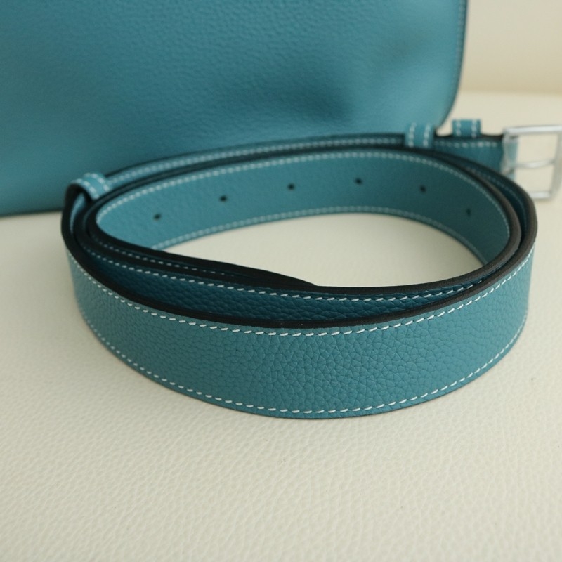 75 BIeu Jean togo / Orange interior so kelly 22 with GHW