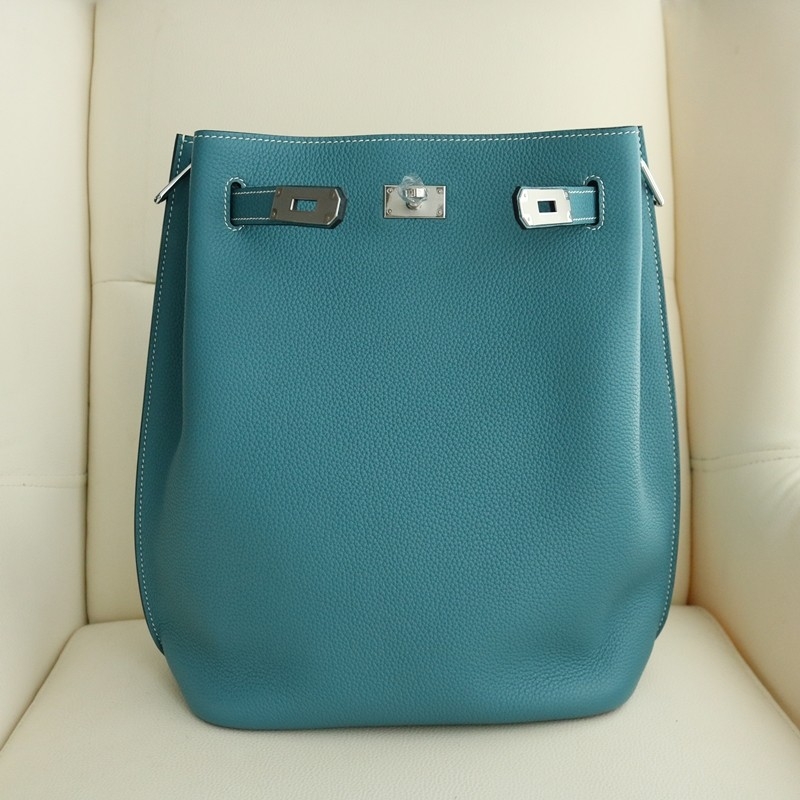 75 BIeu Jean togo / Orange interior so kelly 22 with GHW