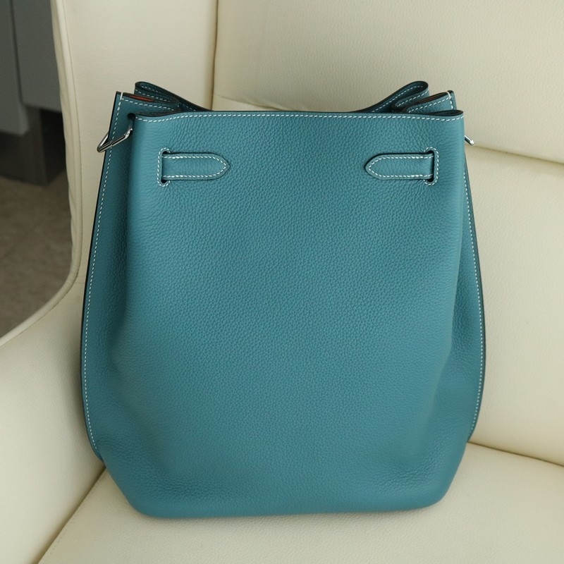 75 BIeu Jean togo / Orange interior so kelly 22 with GHW