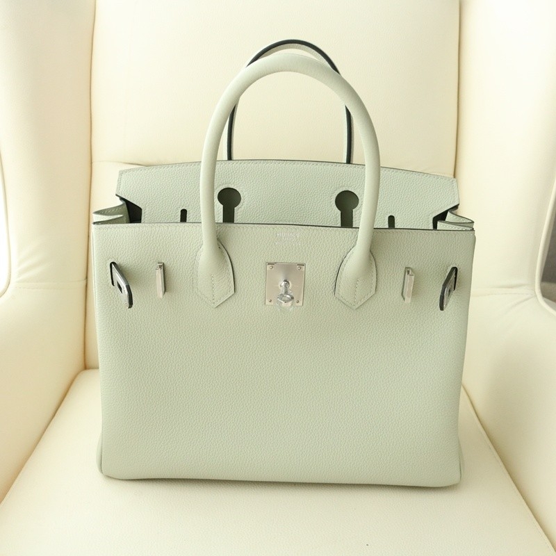 Hermès Birkin30 0W Gris Neve in durable Togo leather with Phw