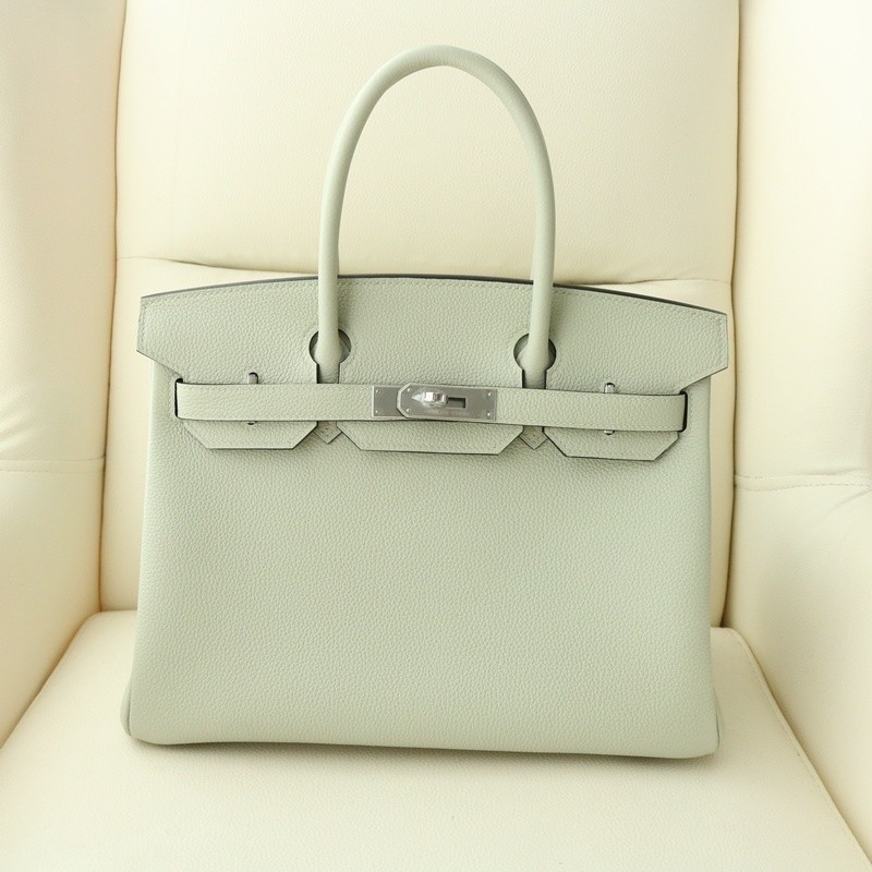 Hermès Birkin30 0W Gris Neve in durable Togo leather with Phw
