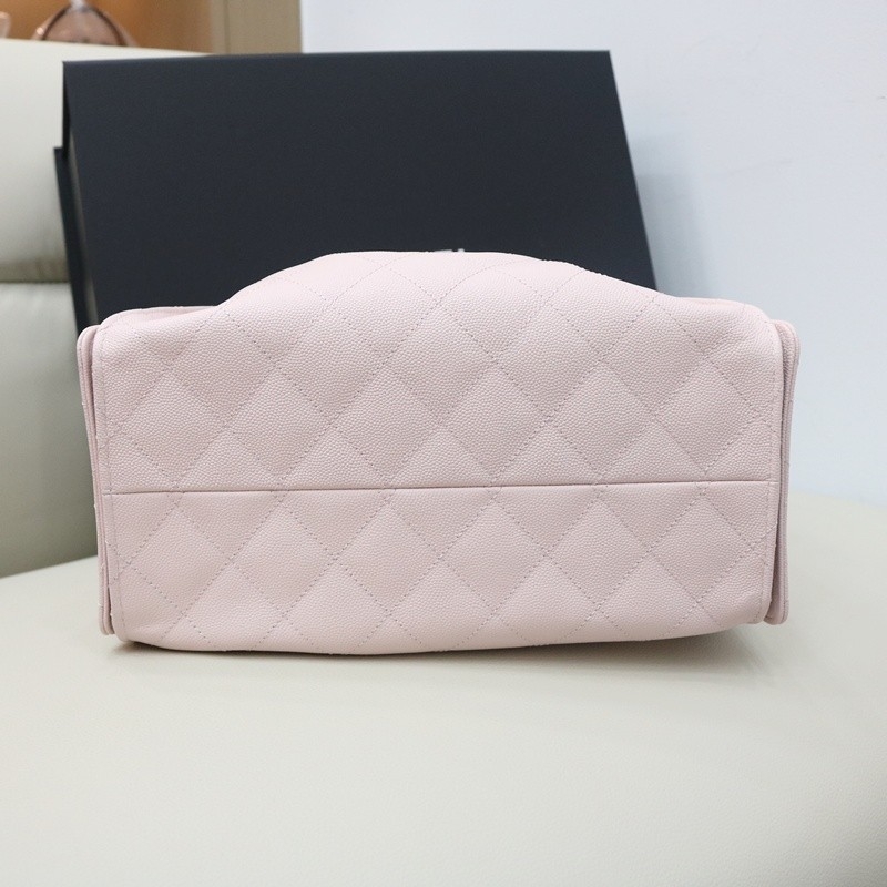 Chanel 25 Small Handbag Grained Calfskin & Gold Light Pink