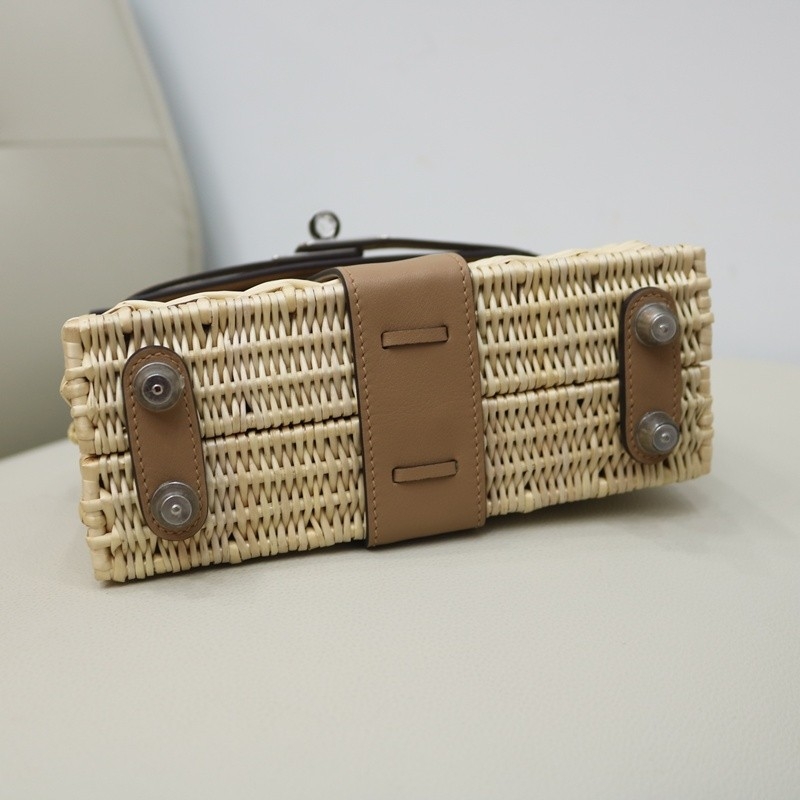 Hermès Mini Picnic Kelly 20 Chai Swift Palladium Hardware