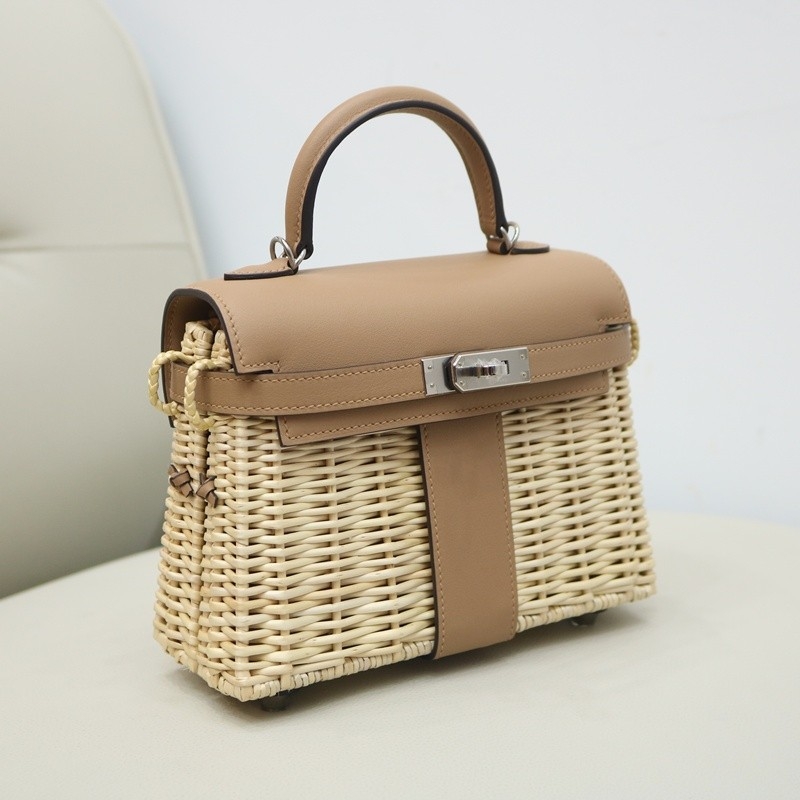Hermès Mini Picnic Kelly 20 Chai Swift Palladium Hardware