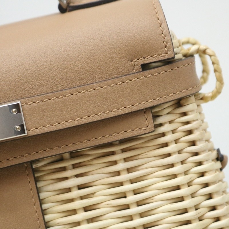 Hermès Mini Picnic Kelly 20 Chai Swift Palladium Hardware