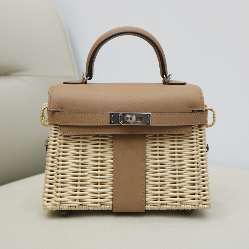 Hermès Mini Picnic Kelly 20 Chai Swift Palladium Hardware