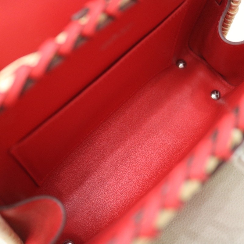 Hermès Mini Picnic Kelly 20 Rouge Coeur Swift Palladium Hardware