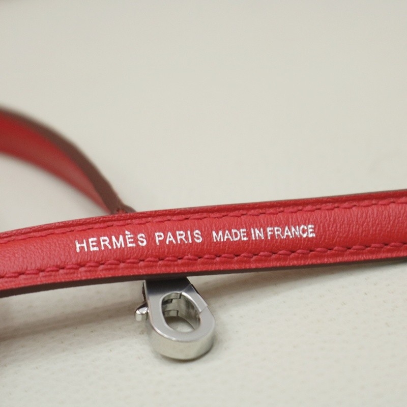 Hermès Mini Picnic Kelly 20 Rouge Coeur Swift Palladium Hardware