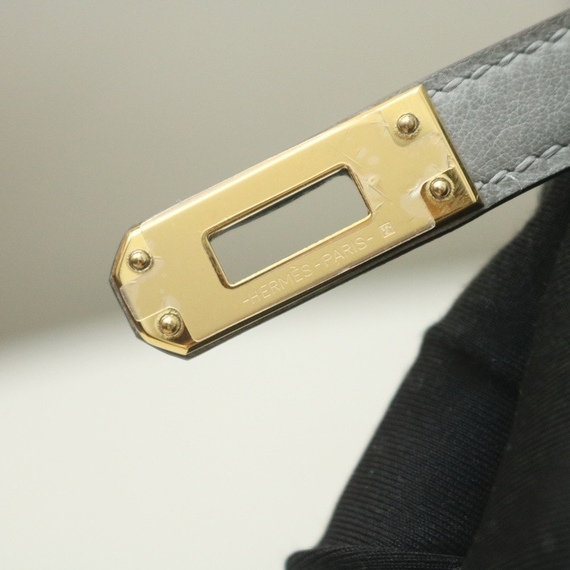 8U BIue GIacier ostrich mini kelly II with ghw