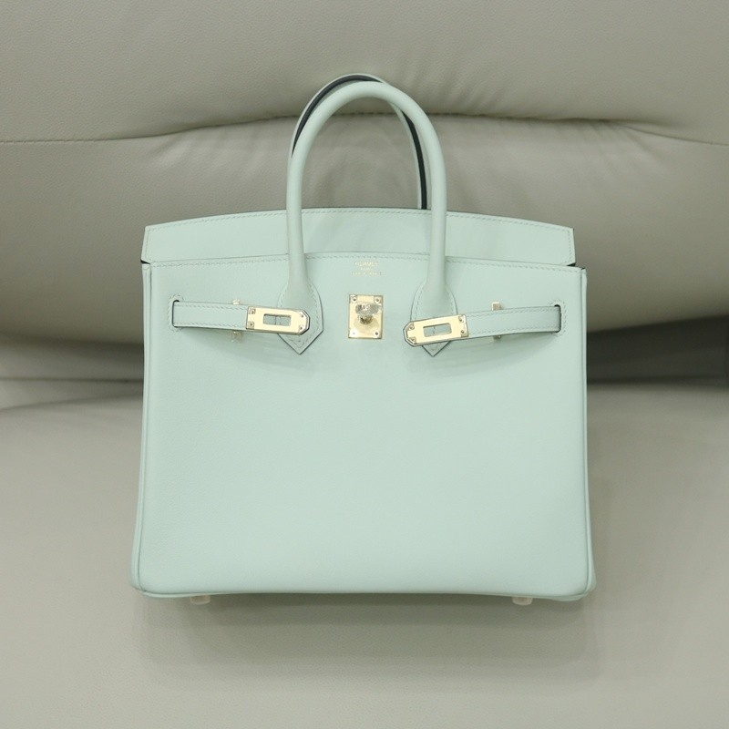 6U Vert D Eau swift birkin 25 Permabrass hardware
