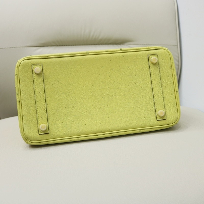 66 Vert Anis ostrich birkin 30 with GHW