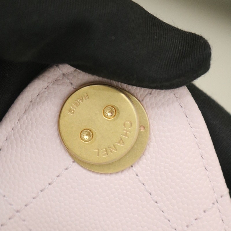 Chanel Caviar Quilted Mini Chanel 25 Handbag Light Pink