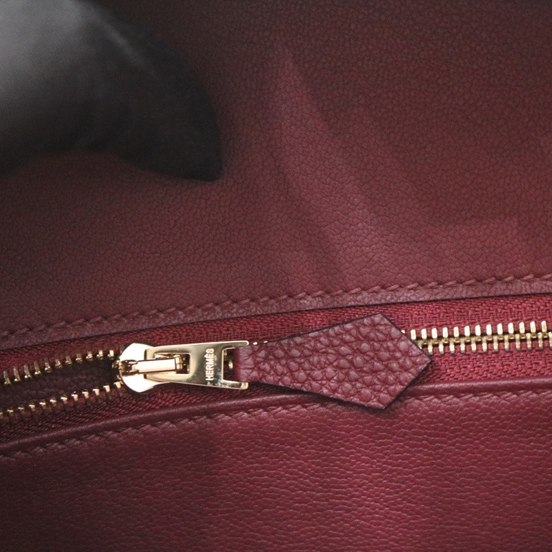 55 HRouge togo birkin 30 with permabrass hardware