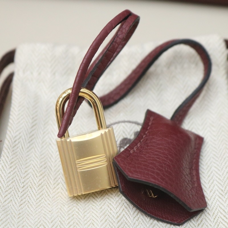 55 HRouge togo birkin 30 with permabrass hardware