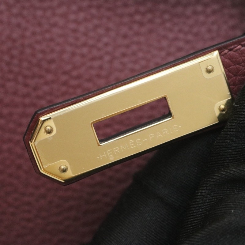 55 HRouge togo birkin 30 with permabrass hardware