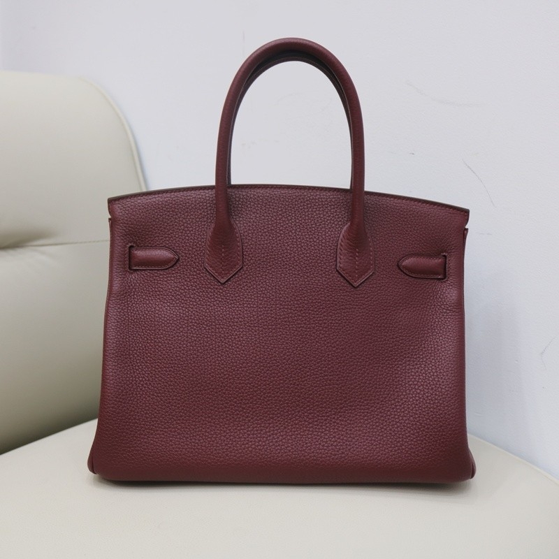 55 HRouge togo birkin 30 with permabrass hardware