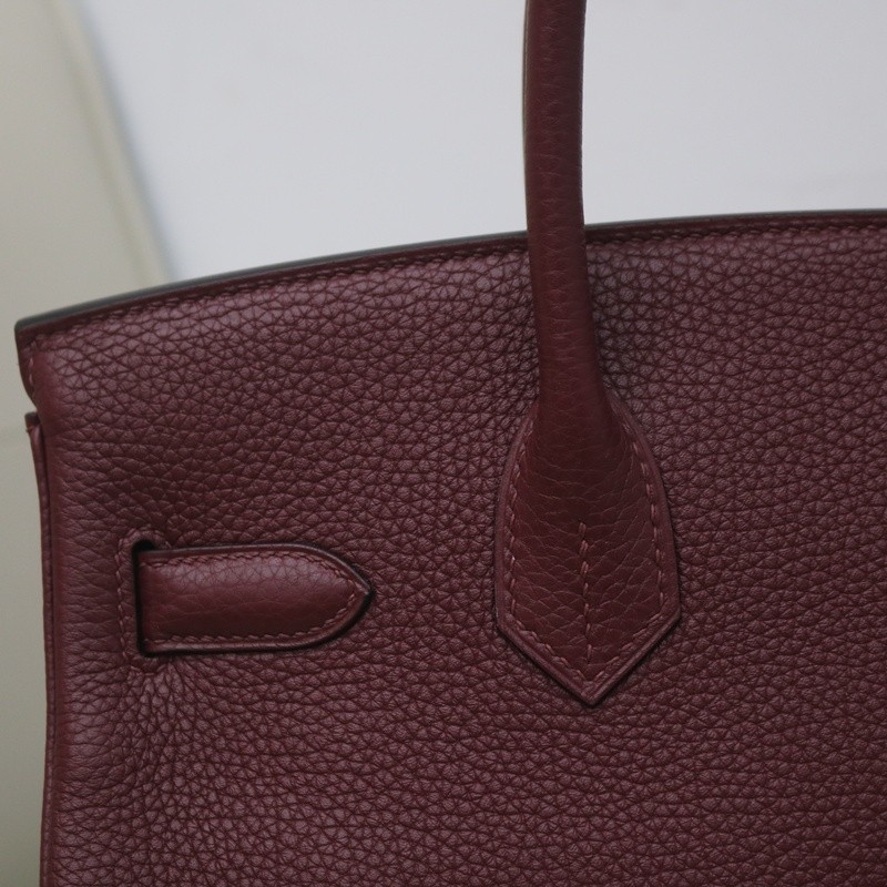 55 HRouge togo birkin 30 with permabrass hardware