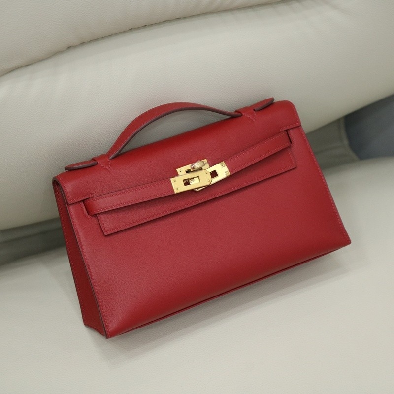 Q5 rouge casaque Swift Kelly Pochette With GHW