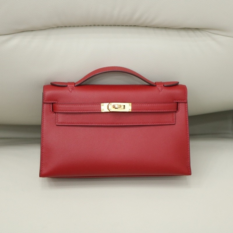 Q5 rouge casaque Swift Kelly Pochette With GHW