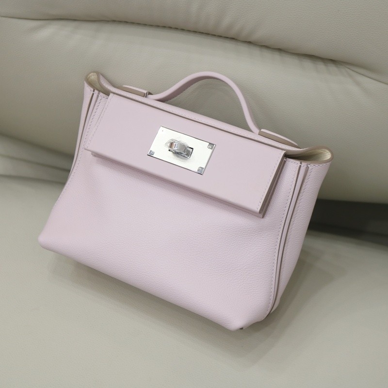 Mauve pale evercolor and Nata swift kelly 24/24 mini with PHW