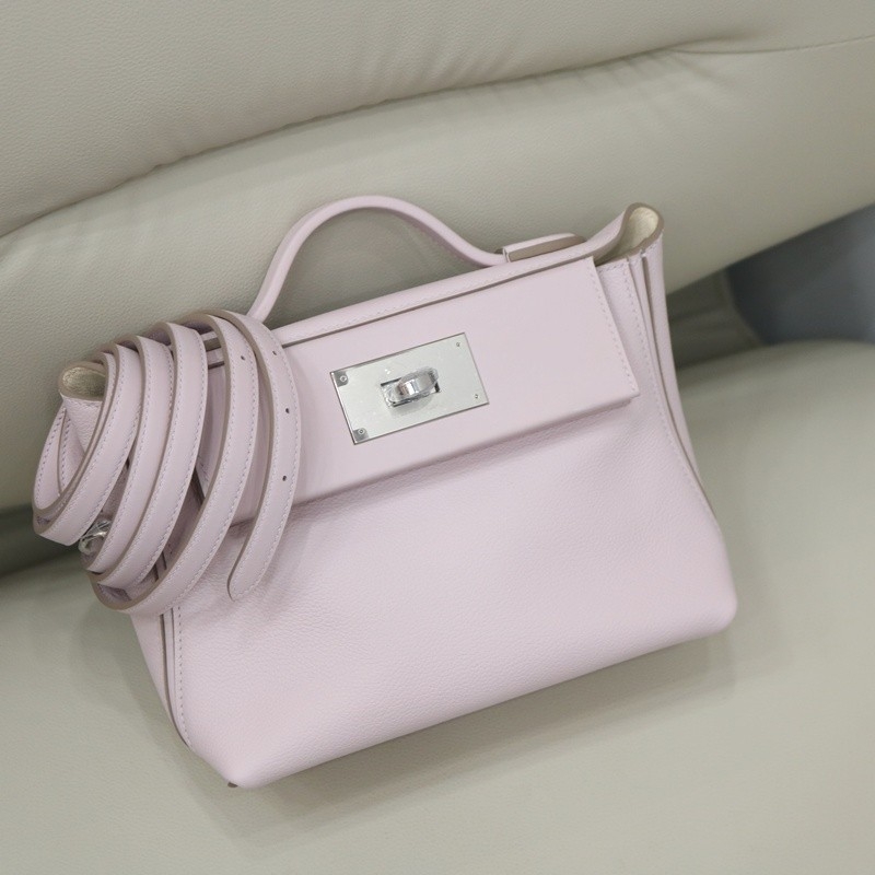 Mauve pale evercolor and Nata swift kelly 24/24 mini with PHW