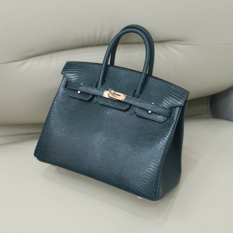 6O lizard birkin 25 retourne with rghw
