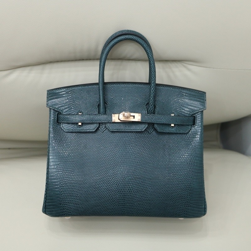 6O lizard birkin 25 retourne with rghw