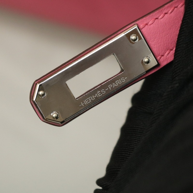 8W Rose AzaIee swift kelly pochette with phw