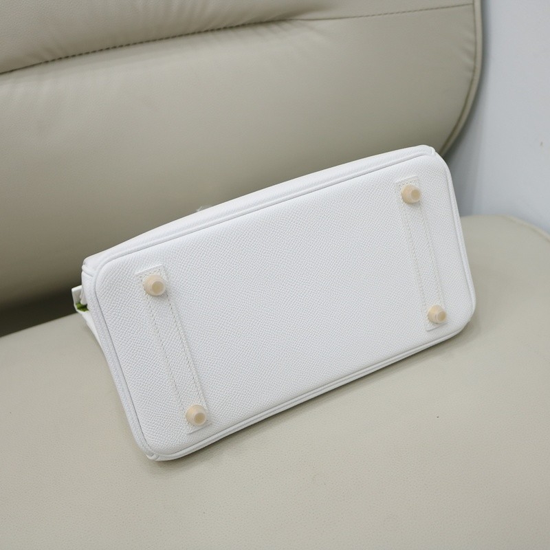 01 Blanc & 6R Kiwi interior Epsom Birkin 25 With PHW