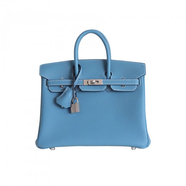 BIRKIN 25 BLUE JEAN TOGO PHW