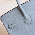 BIRKIN 25 BLUE LIN TOGO PHW