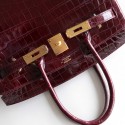 BIRKIN 25 BORDEAUX SHINY NILOTICUS GHW