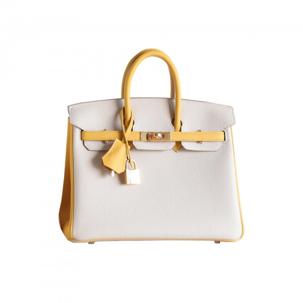 BIRKIN 25 CRAIE AND AMBRE TOGO LEATHER GHW