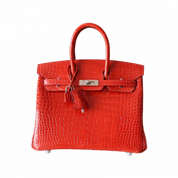 BIRKIN 25 GERANIUM SHINY POROSUS PHW