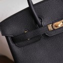 BIRKIN 25 NOIR TOGO GHW