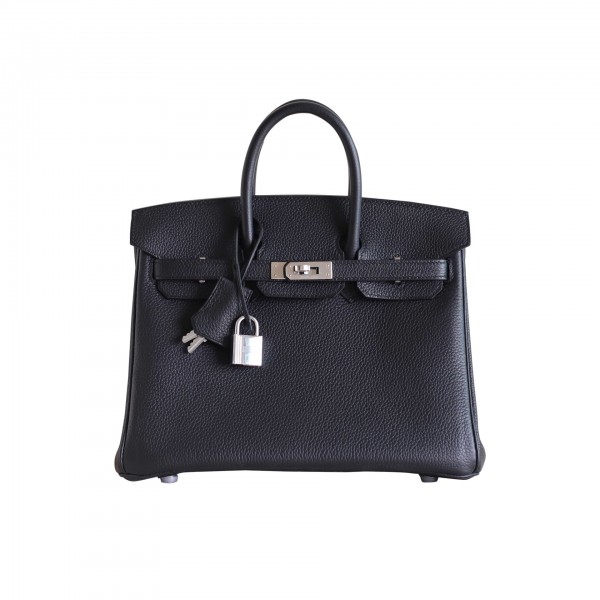 BIRKIN 25 NOIR TOGO PHW