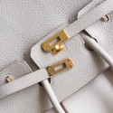 BIRKIN 25 PEARL GREY TOGO GHW
