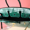 BIRKIN 30 VERT FONCE SHINY POROSUS GHW