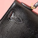 MINIKELLY BLACK LIZARD GOLD HARDWARE