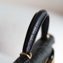 MINIKELLY BLACK MATTE ALLIGATOR GOLD HARDWARE