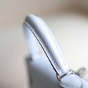 MINIKELLY BLUE BRUME EPSOM SILVER HARDWARE