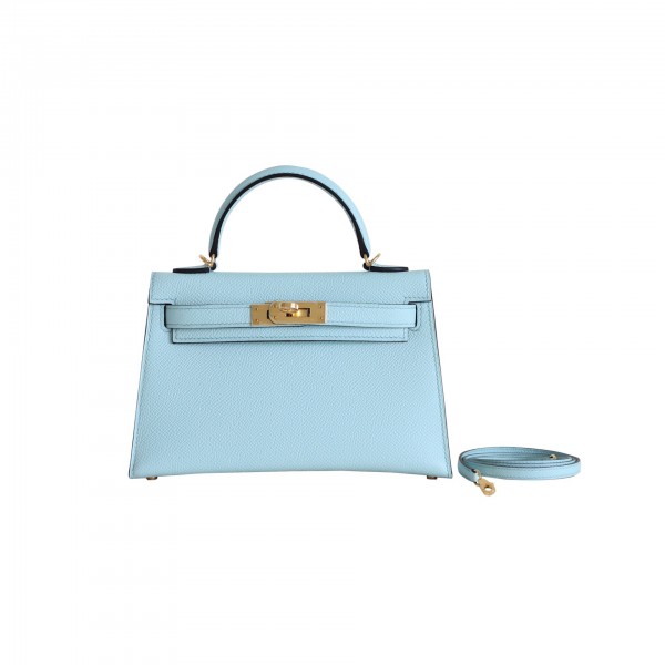 MINIKELLY BLUE ZEPHYR EPSOM GOLD HARDWARE