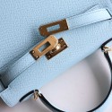 MINIKELLY BLUE ZEPHYR EPSOM GOLD HARDWARE